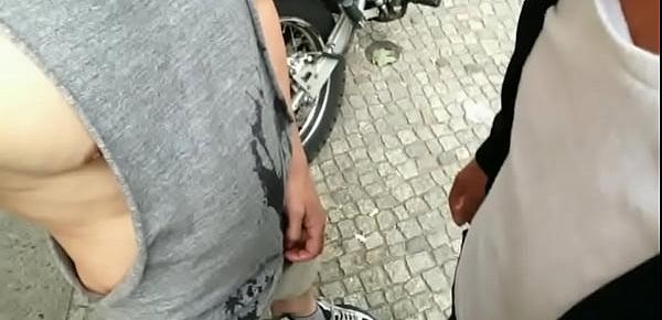  Public piss during street festival Sequence 1